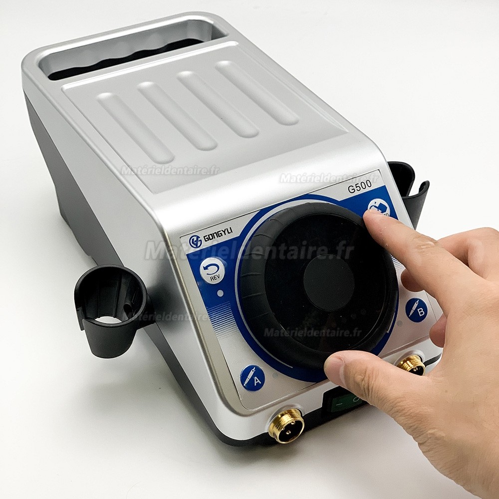 Micromoteur de laboratoire dentaire GONGYU G500 avec pièce à main 50K tr/min et pédale de commande